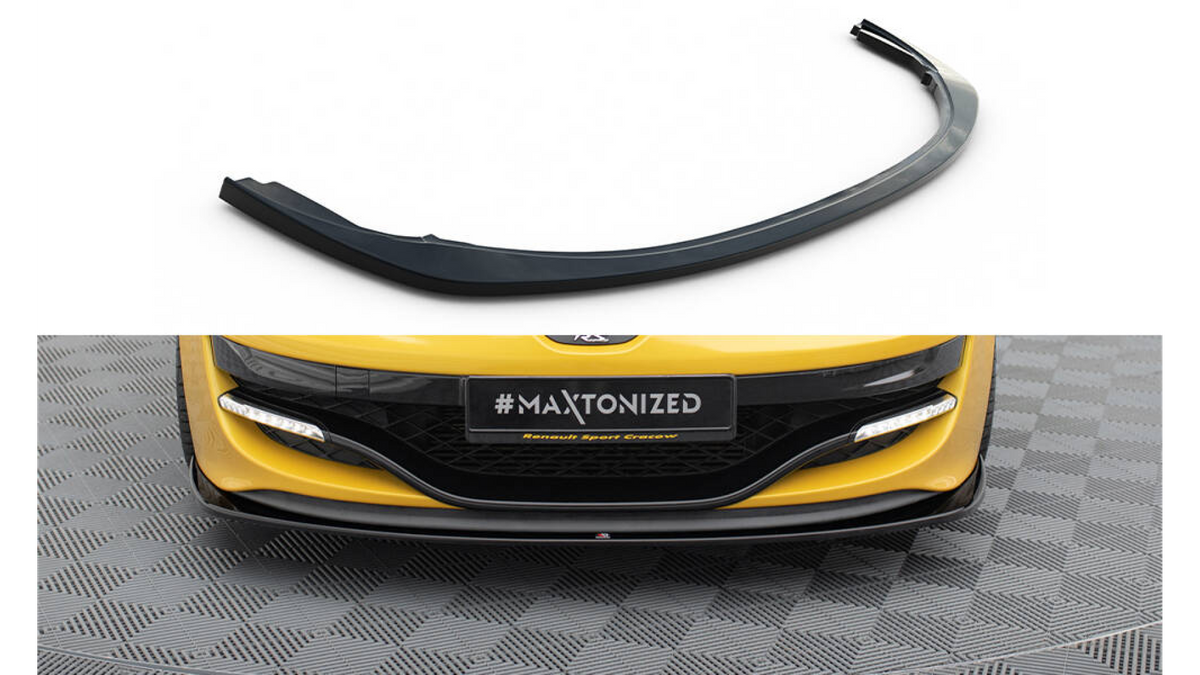 FRONT SPLITTER RENAULT MEGANE 3 RS V 2 Gloss Black Spoilering