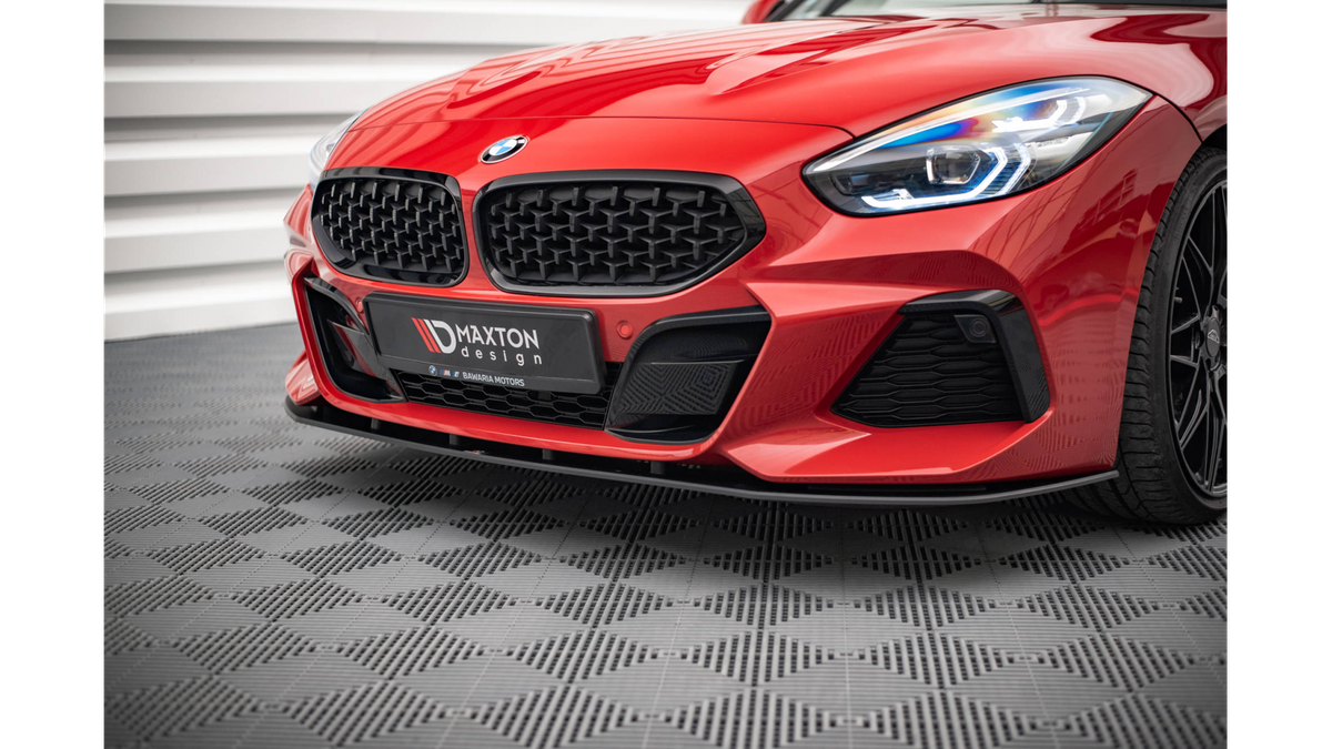 Street Pro Front Splitter BMW Z4 M Pack G29 Black Red Spoilering