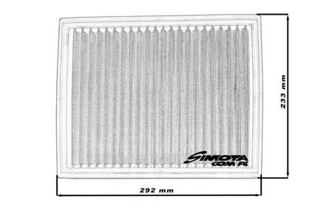 Simota Panel Filter OO002 292x233mm