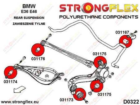Zestaw tulei zawieszenia BMW E46 SPORT