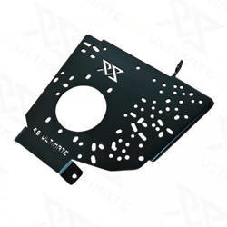 Base / Handbrake mounting plate with holes for BMW E36 tunnel Black