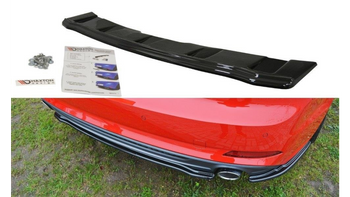 CENTRAL REAR SPLITTER Audi A5 F5 S-Line (without vertical bars) Gloss Black