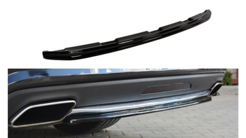 CENTRAL REAR SPLITTER MERCEDES CLS C218 (without a vertical bar) AMG LINE Gloss Black