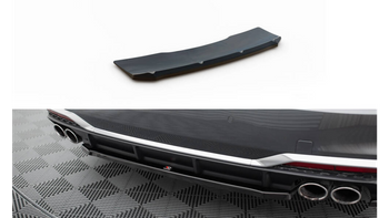 Central Rear Splitter for Audi S5 Sportback F5 Facelift Gloss Black