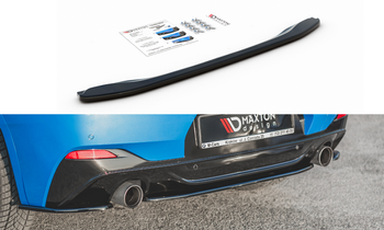 Central Rear Splitter for BMW X2 F39 M-Pack - Gloss Black