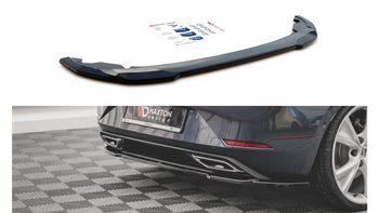 Central Rear Splitter for Seat Leon FR Hatchback Mk4 Gloss Black