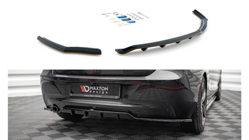 Central Rear Splitter (with vertical bars) BMW 1 F20 Gloss Black