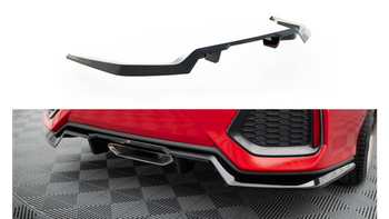 Central Rear Splitter (with vertical bars) Honda Civic SI Mk10