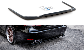 Central Rear Splitter (with vertical bars) Leuxs LS Mk4 Facelift - Carbon Look