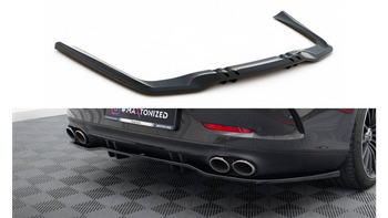 Central Rear Splitter (with vertical bars) Mercedes-AMG 53 4 Door Coupe Gloss Black