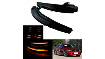 Dynamic LED Side Mirror Indicator Set suitable for MERCEDES C-Class (W205) Sedan T-Model MERCEDES V-Class (W447) VITO (W447) MERCEDES S-Class (W222) EQV 2014-2020