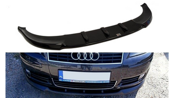 FRONT SPLITTER AUDI A3 8P (PREFACE MODEL) 2003-2005 Gloss Black