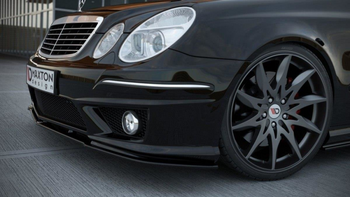 FRONT SPLITTER MERCEDES E W211 AMG FACELIFT Gloss Black