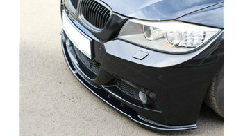 FRONT SPLITTER V.1 for BMW 3 E91 M-PACK FACELIFT Gloss Black