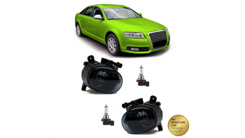 Fog Lights Set Smoke suitable for AUDI A6 C6 (4F) Sedan Allroad Avant A4 B8 (8K) Sedan Avant Q5 (8R) SEAT EXEO (3R2) VW PASSAT CC B6 (357) 2004-2011