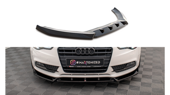 Front Splitter V.1 Audi A5 Coupe / Sportback 8T Facelift Gloss Black