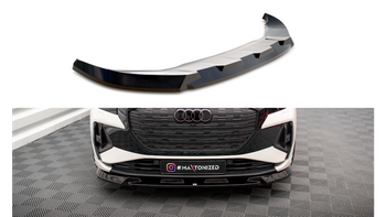 Front Splitter V.1 Audi Q4 e-tron Sportback Mk1 Gloss Black