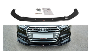 Front Splitter V.1 Audi S3 / A3 S-Line 8V FL Gloss Black