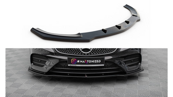 Front Splitter V.1 Mercedes-Benz E-Class W213 Coupe (C238) / Cabriolet (A238) AMG-Line / 53 AMG Gloss Black