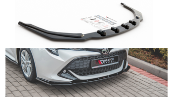 Front Splitter V.1 Toyota Corolla XII Touring Sports/ Hatchback Gloss Black