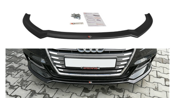 Front Splitter V.2 Audi S3 / A3 S-Line 8V FL Sedan Gloss Black