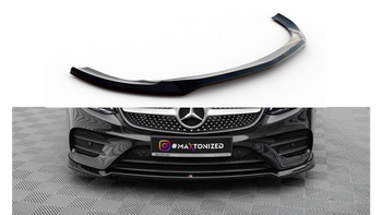 Front Splitter V.2 Mercedes-Benz E-Class W213 Coupe (C238) / Cabriolet (A238) AMG-Line / 53 AMG Gloss Black