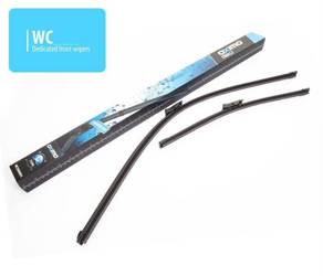 Front set dedicated silicon wiperblades Skoda Fabia II Roomster