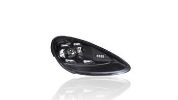 Full LED Headlights Black/chrome suitable for Porsche Cayenne 92A 2010-2014