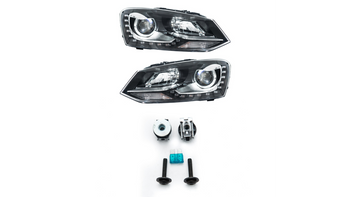 Headlights Halogen Chrome suitable for VW POLO V (6R, 6C) 2010-now