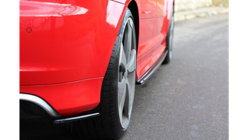 REAR SIDE SPLITTERS Audi RS3 8P Gloss Black