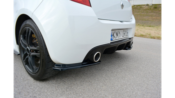 REAR SIDE SPLITTERS RENAULT CLIO MK3 RS FACELIFT Gloss Black