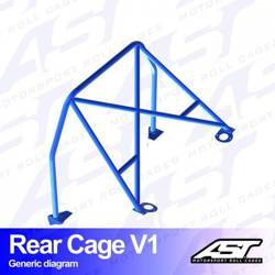 Roll Bar AUDI Coupe (B2) 2-doors Coupe FWD REAR CAGE V1