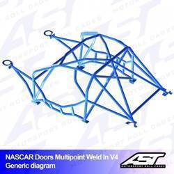 Roll Cage MAZDA RX-7 (FD) 3-DOORS COUPE MULTIPOINT WELD IN V4 NASCAR-door