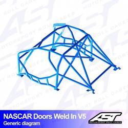 Roll Cage SCION FR-S (ZC6) 2-doors Coupe WELD IN V5 NASCAR-door