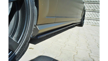 SIDE SKIRTS DIFFUSERS MERCEDES S-CLASS W221 AMG LWB Gloss Black