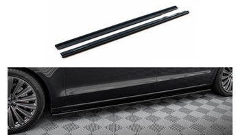 Side Skirts Diffusers Audi A8 Long D4 Gloss Black