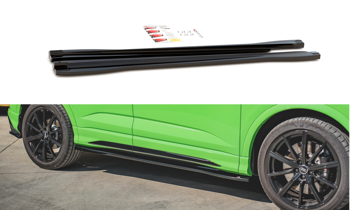 Side Skirts Diffusers Audi RSQ3 / Q3 S-Line F3 - Carbon Look