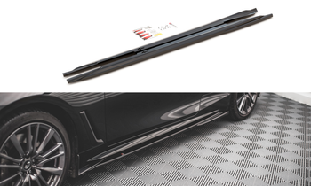 Side Skirts Diffusers Infiniti Q60 S Mk2 - Carbon Look
