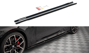Side Skirts Diffusers V.3 BMW 4 M-Pack G22 - Carbon Look