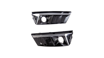 Sport Fog Light Covers Silver suitable for AUDI A4 B9 (8W) Sedan Avant Pre-Facelift 2015-2019