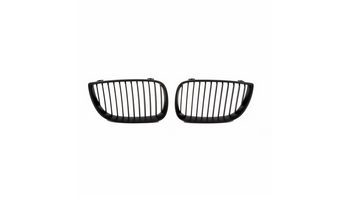 Sport Grille Single Line Matt Black suitable for BMW 1 (E81, E87) Hatchback 1 (E88) Convertible 1 (E82) Coupe Pre-Facelift 2004-2007