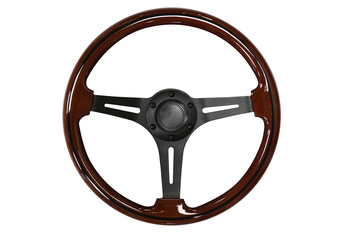 Steering wheel 350mm Wood Black