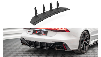 Street Pro Rear Diffuser Audi RS7 C8 / RS6 C8 Black-Red
