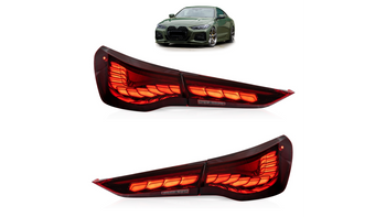 Tail Lights Dynamic LED Red suitable for BMW 4 (G22) Coupe (G23, G83) Convertible (G26) Gran Coupe 2020-now