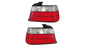 Tail Lights Red Clear suitable for BMW 3 (E36) Sedan 1990-1998