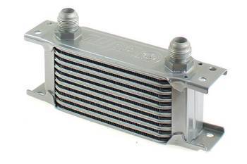 TurboWorks Oil Cooler Slim Line 10-rows 140x75x50 AN10 Silver