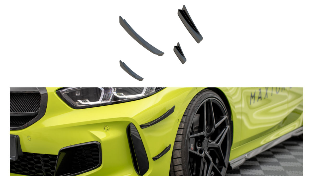 Carbon Fiber Front Bumper Wings (Canards) BMW 1 F40 M-Pack/ M135i ...