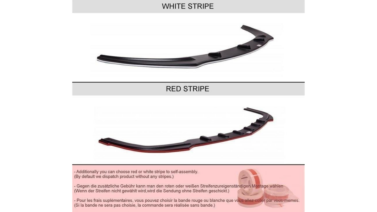 FRONT SPLITTER CITROEN C2 VTS Gloss Black | Spoilering \ Spoilering ...