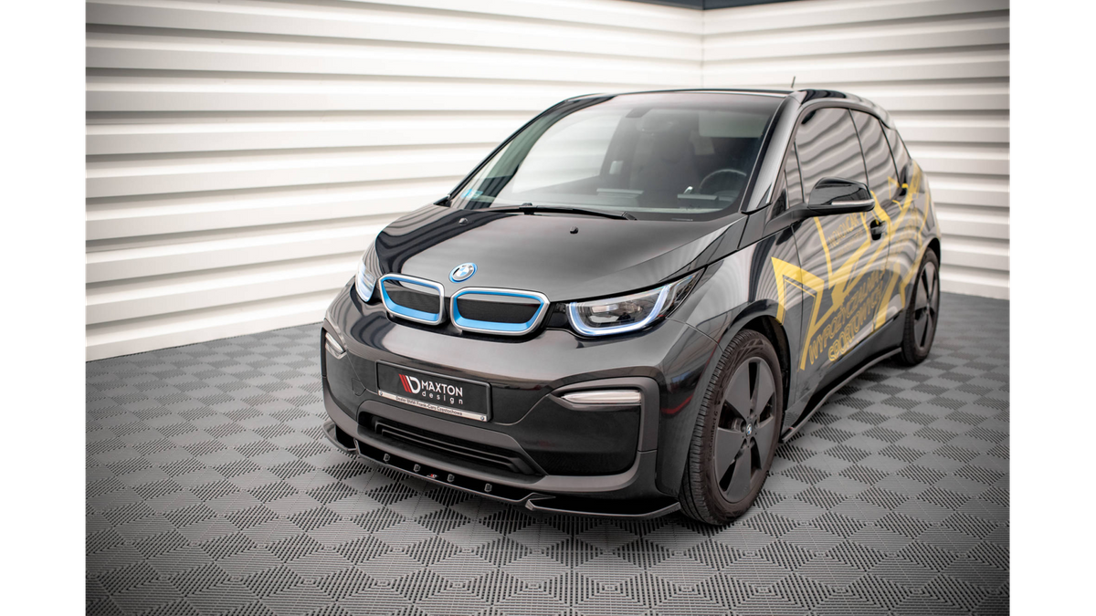 Front Splitter V.2 BMW i3 Mk1 Facelift Gloss Black | Spoilering ...