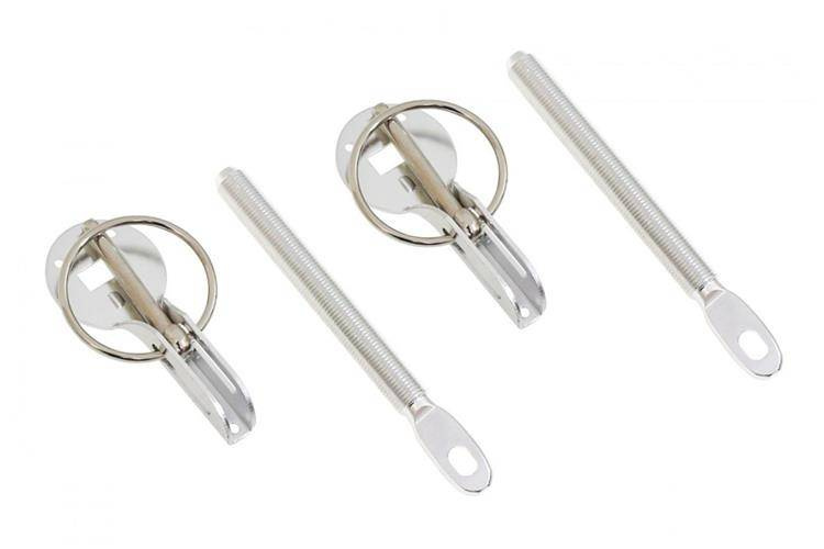 Hood pins SLIDE Silver Spoilering \ Hood and bumper pins MTuning.pl